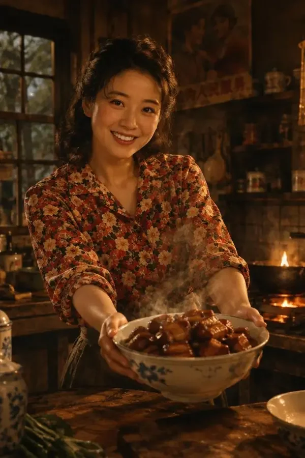 短剧《重生八零：我靠美食发家致富》穿越重生题材海报